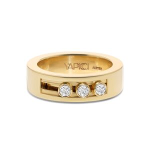 Past Present Future Gold Ring